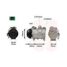 1x Kompressor, Klimaanlage VAN WEZEL 0300K015 passend für AUDI SKODA