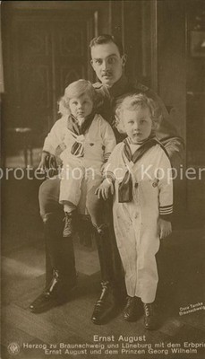 Nobility Brunswick Duke Ernst August with Prince 