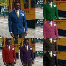Men Suits Peak Lapel Prom Formal Business Jackets Wedding Groom Suits Wear