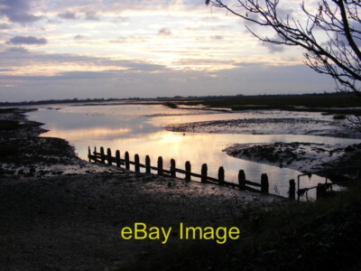 Photo 6x4 Pagham Sunset The November view over Pagham Harbour. c2010