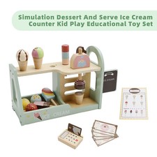 Simulation Dessert And Serve Ice Cream Counter Kid Play Educational Toy Set E0
