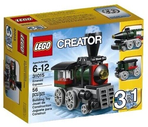 *NEUF* LEGO Creator: Emerald Express 31015 56 pièces train 3 en 1 jouet de construction - Photo 1/6