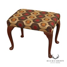 Antique Edwardian Mahogany Duet Piano Stool / Window Bench — listing 4