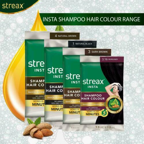 Streax Insta Shampoo Hair Colour Natural Brown | Pack of 16-15 ml Each - Picture 7 of 7