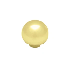 1-1/4" Ball Top Knob Polished Brass