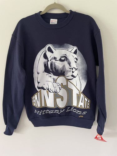 Penn State Nittany Lions Sweatshirt Medium Majestic Big Print! New!