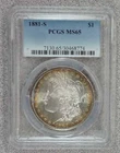 1881-S Silver Morgan Dollar PCGS MS65 Toning