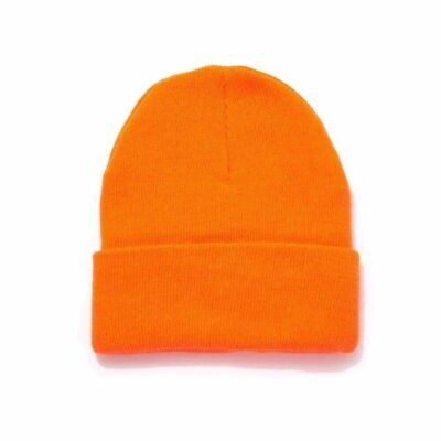 HOT SHOT Men?s Acrylic Cuff Knit Hat Blaze Orange Outdoor