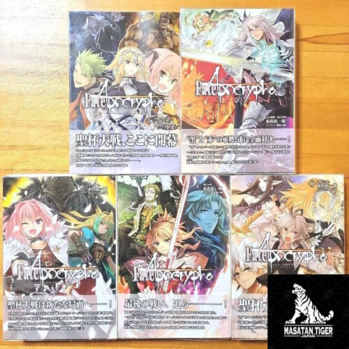 Fate/Apocrypha Vol.1-5 Complete Full Set Manga Light Novel Japanese Ver Lot F/S - Afbeelding 1 van 11