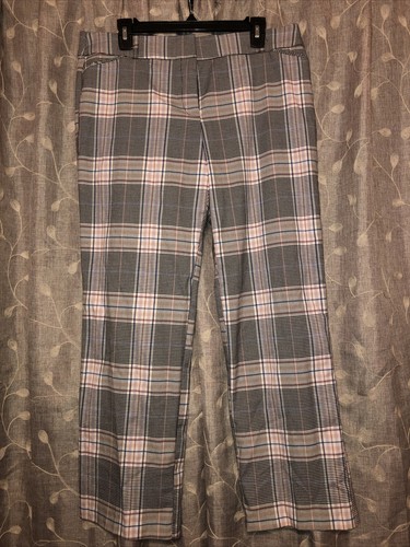 Cato size 14 petite mid rise plaid 