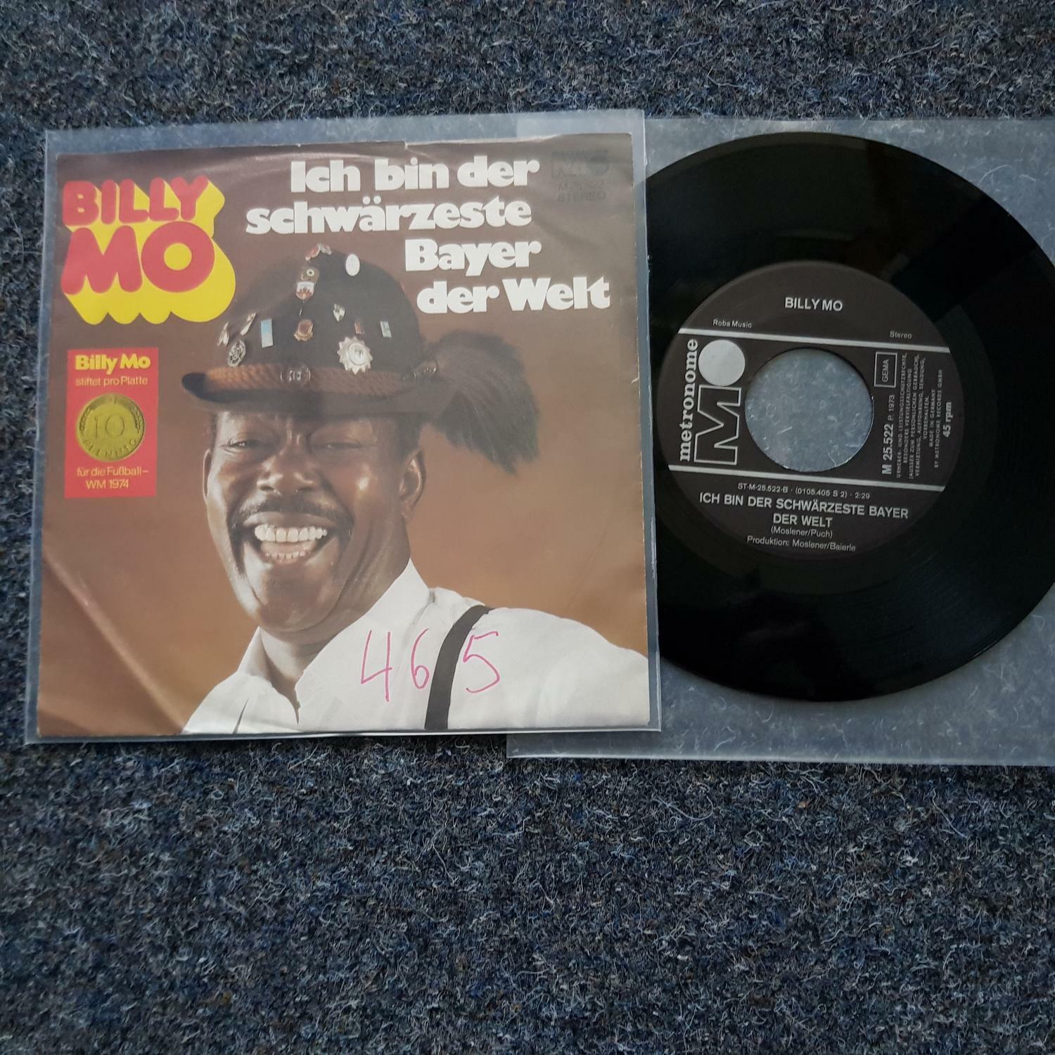 7"" Single Vinyl Billy Mo - Ich bin der schwärzeste Bayer der Welt/ Das ist mein