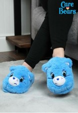New Officially Licensed Care Bears Grumpy Bear Soft, Cozy Unisex Adult Slippers