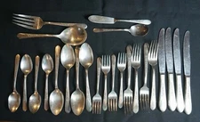 Wm Rogers Mfg Co PRISCILLA/LADY ANN 1941 Silver plate 24 Pieces Flatware