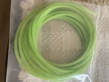 10 Ft. Expandable 1/8” 3mm Sleeve Wire Sheath Braided Cable Loom Neon Green #156