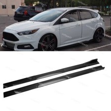 Carbon Fiber Side Skirt Extension Rocker Panel Lip Splitter For Ford Focus Se St Carbon Fiber Side Skirt Extension Rocker Panel Lip Splitter For Ford Focus Se St