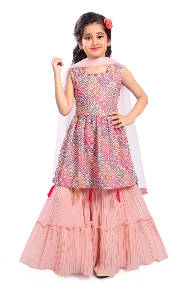 Asian Indian/Pakistani Girls Children Kids Wedding/party Clothes-4 to 12  years