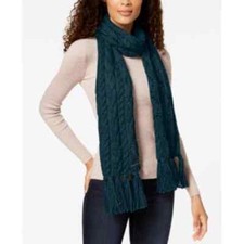 MICHAEL Michael Kors Pointelle Cable Knit Scarf Blue