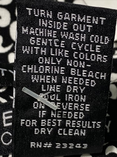 New York & Co. Damen City Stretch Caprihose Größe 10 Paisley schwarz & weiß - Bild 10 von 11