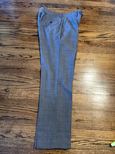 Mens Flat Front Grey Chaps Dress pants 33 by 32