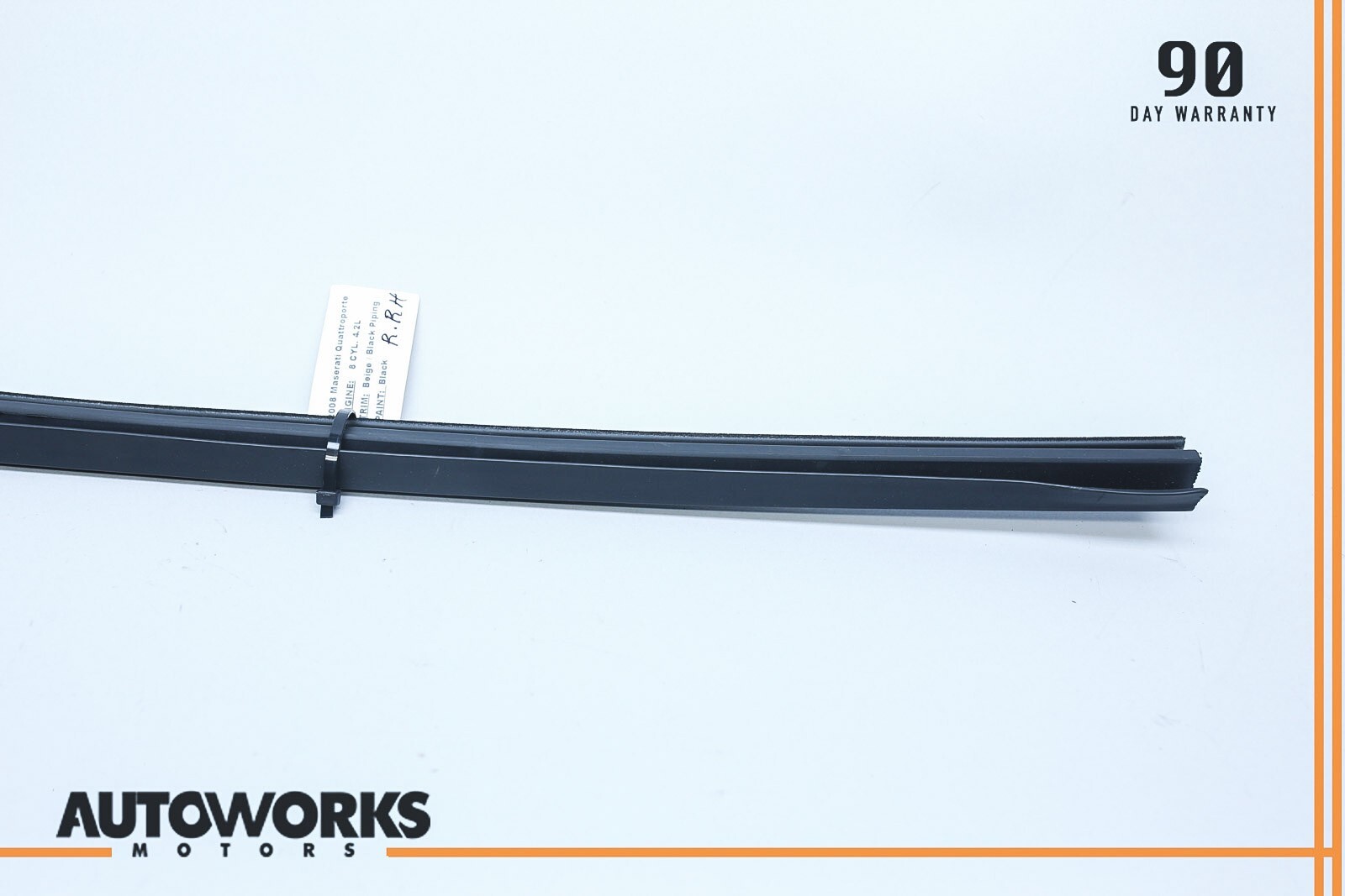 04-08 Maserati Quattroporte M139 Rear Right Side Door Window Molding Seal OEM