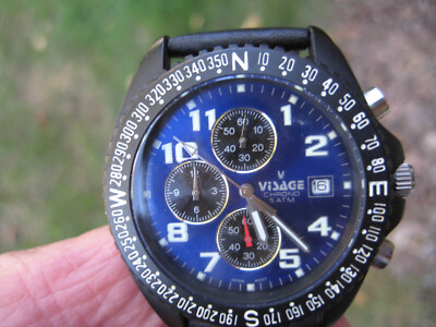 VISAGE 05542 CHRONOGRAPH BLUE DIAL MEN'S WATCH