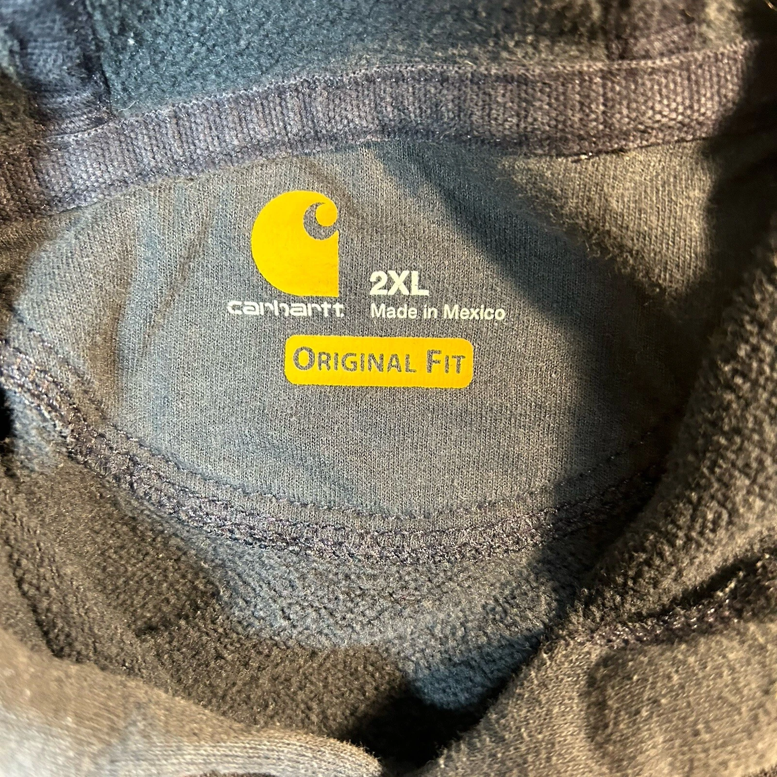 VETEMENTS Felpa con cappuccio pull on Carhartt blu 2XL manica incantevole K288 472