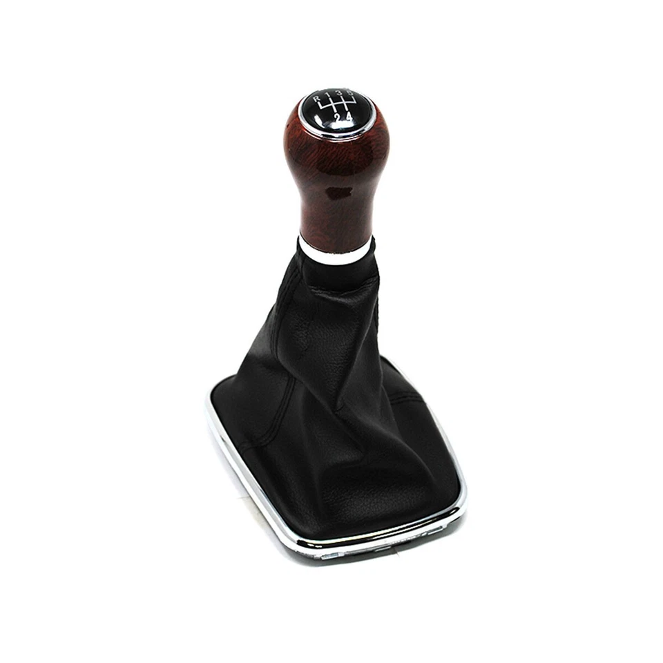 POMO PALANCA CAMBIO VOLKSWAGEN VW GOLF IV BORA JETTA COLOR SIMULACIÓN DE MADERA - Imagen 2 de 4