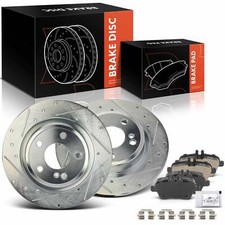 Rear Drilled Brake Rotors & Brake Pads for Mercedes-Benz CLA250 INFINITI QX30
