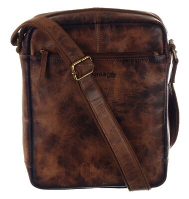 GreenLand Nature MASCU & LINE Crossbody Bag Umhängetasche Tasche Brown braun Neu