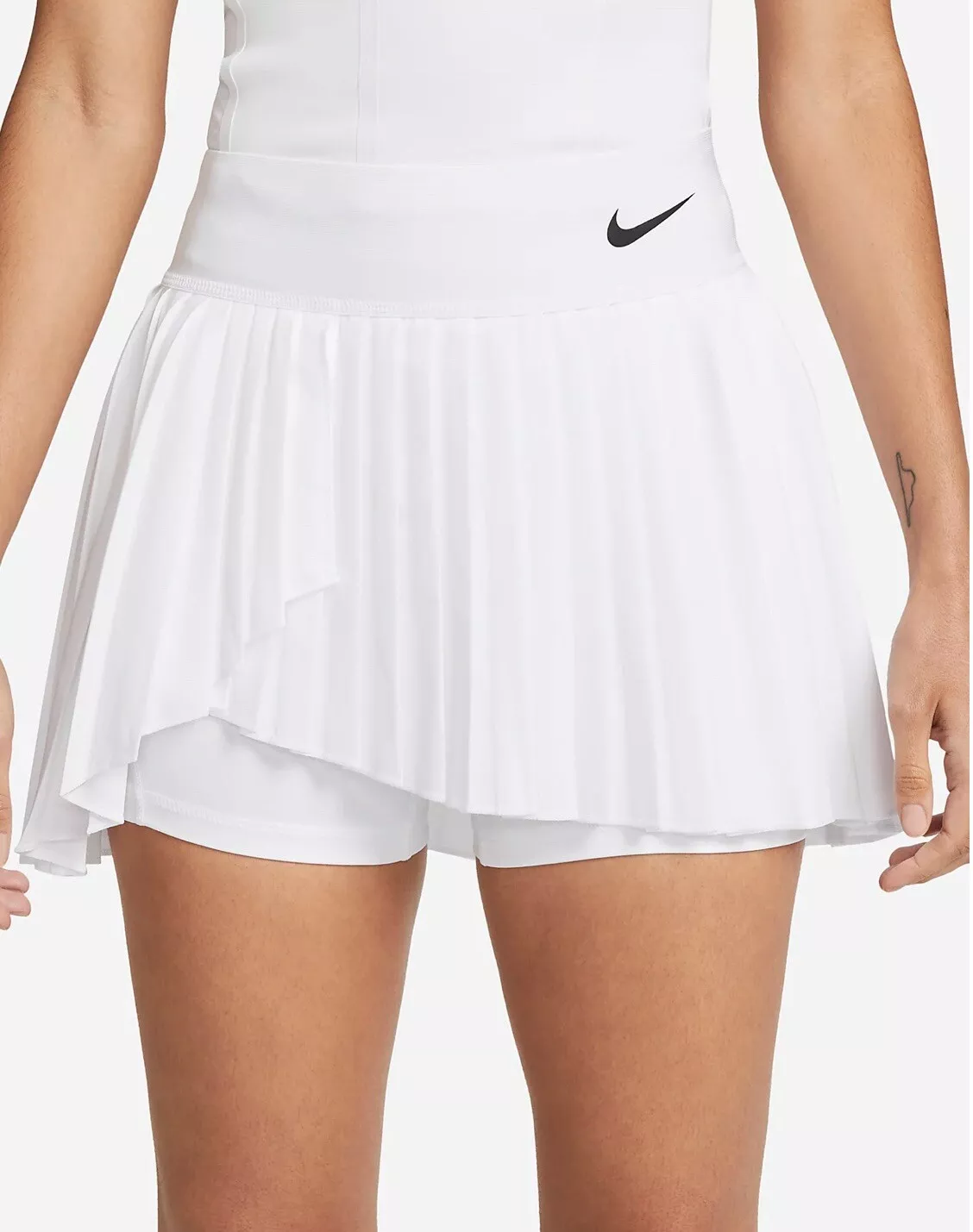 Jupe de golf de tennis plissée blanche Nike Court XL Dri FIT DR649