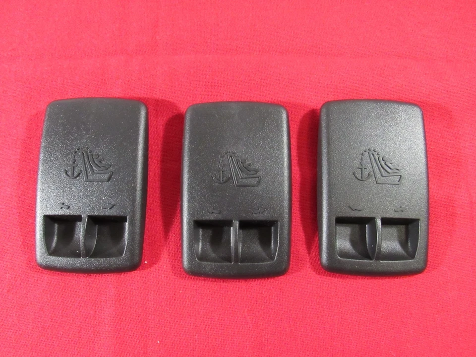 Juego de 3 cubiertas de anclaje de asiento trasero Dodge Chrysler NUEVO OEM MOPAR Foto 2 de 4