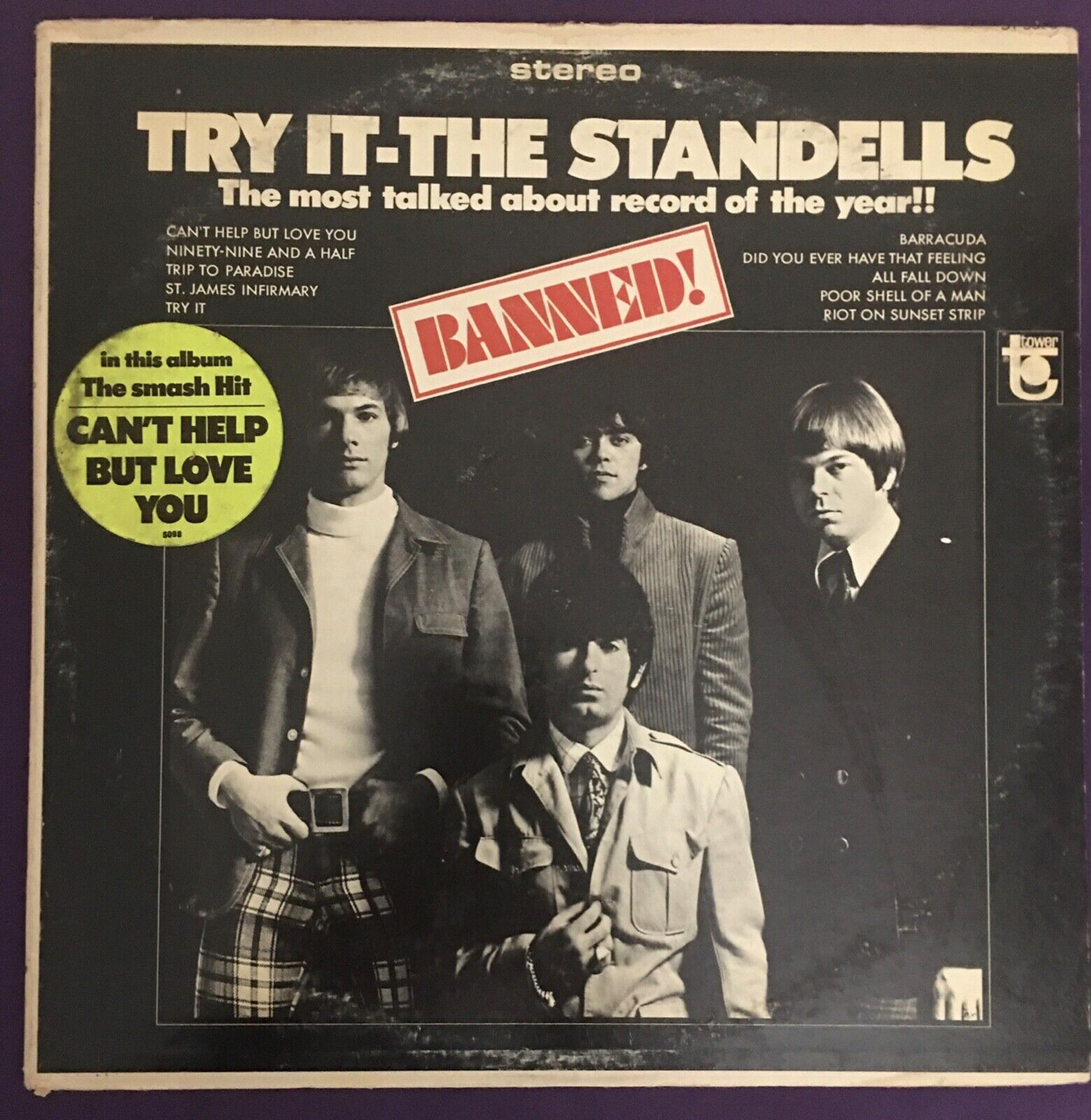 33 rpm Record - The Standells - Try It - Stereo - with Hype  Sticker - Vinyl LP