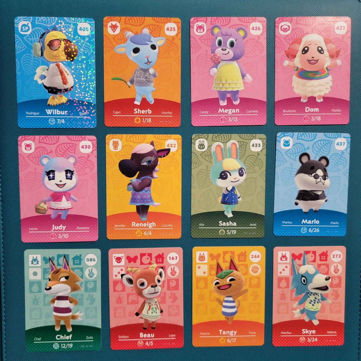 Nintendo Animal Crossing Amiibo Cards - Series 1-4 - 4 Pack - 12 Cards Total