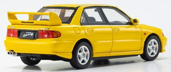Kyosho original 1/43 Mitsubishi Lancer Evolution III Yellow