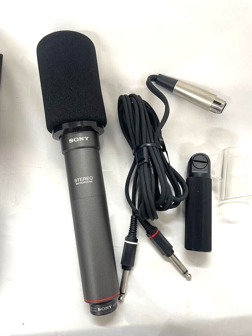 【箱付き美品】SONY ECM-979 コンデンサーマイク SONY ECM-979 Condenser Mic Stereo Microphone Made in Japan
