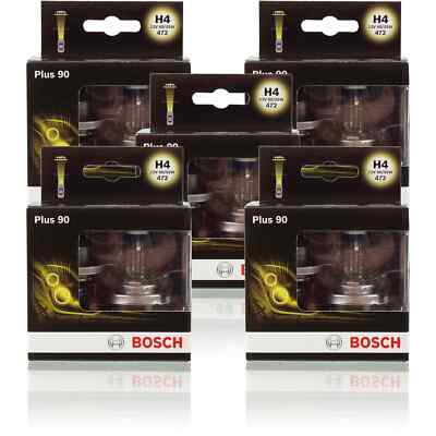 5x H4 12V 60/55W P43t Bosch Plus +90% 2St. Bosch