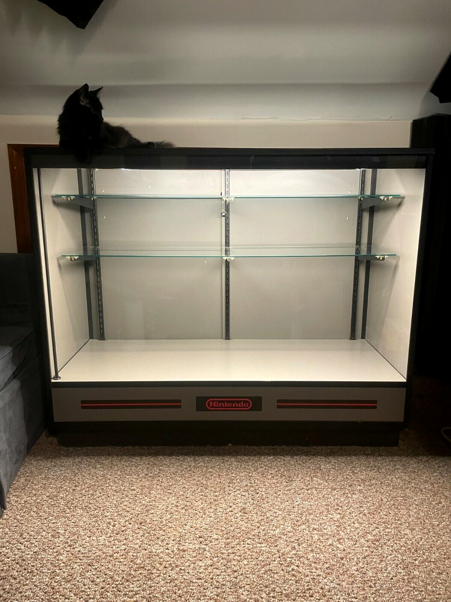 Vintage Nintendo Display Cabinet 1990s Near Mint Condition