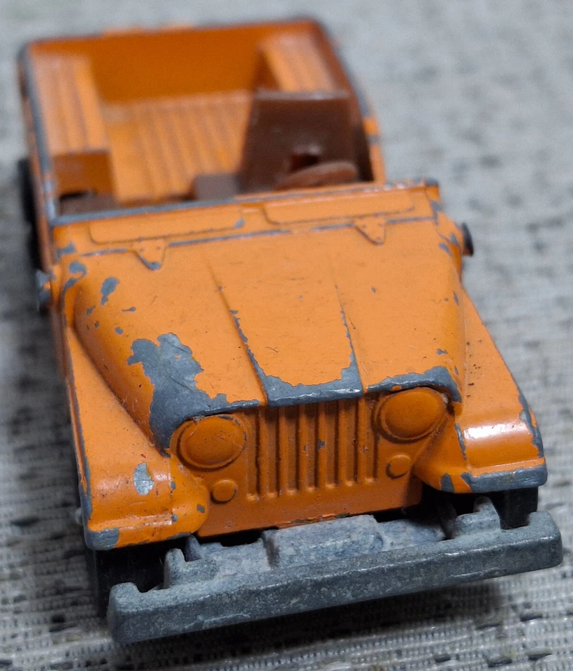 Vintage Corgi Junior Whizzwheels 1/64 Orange Willys Diecast Car Great Britain - Image 4 of 4