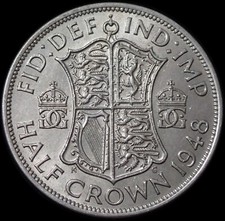 UK Half Crown 1948 George VI Coin WCA 266