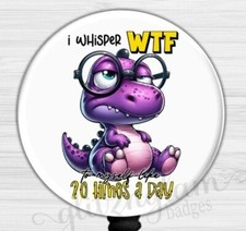 Funny Retractable Badge Holder Reel, Sarcastic Saying Badge Holder GG6608D