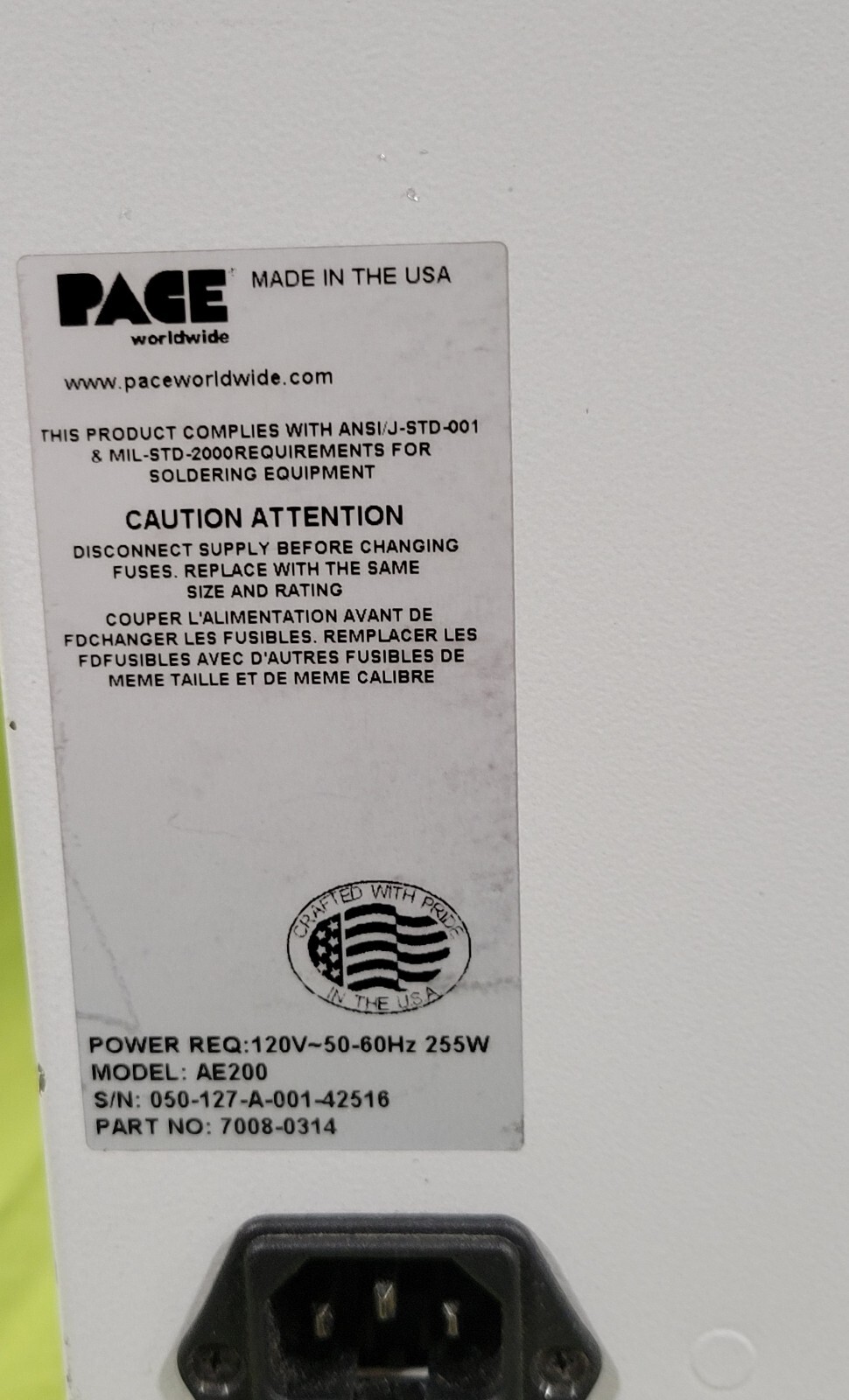 PACE ARMEVAC 200 Fume Extraction Central Filtration Unit eBay