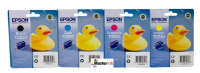EPSON T0551 T0552 T0553 T0554 GENUINE PHOTO STYLUS R240/R245/RX420/RX520 [KIT
