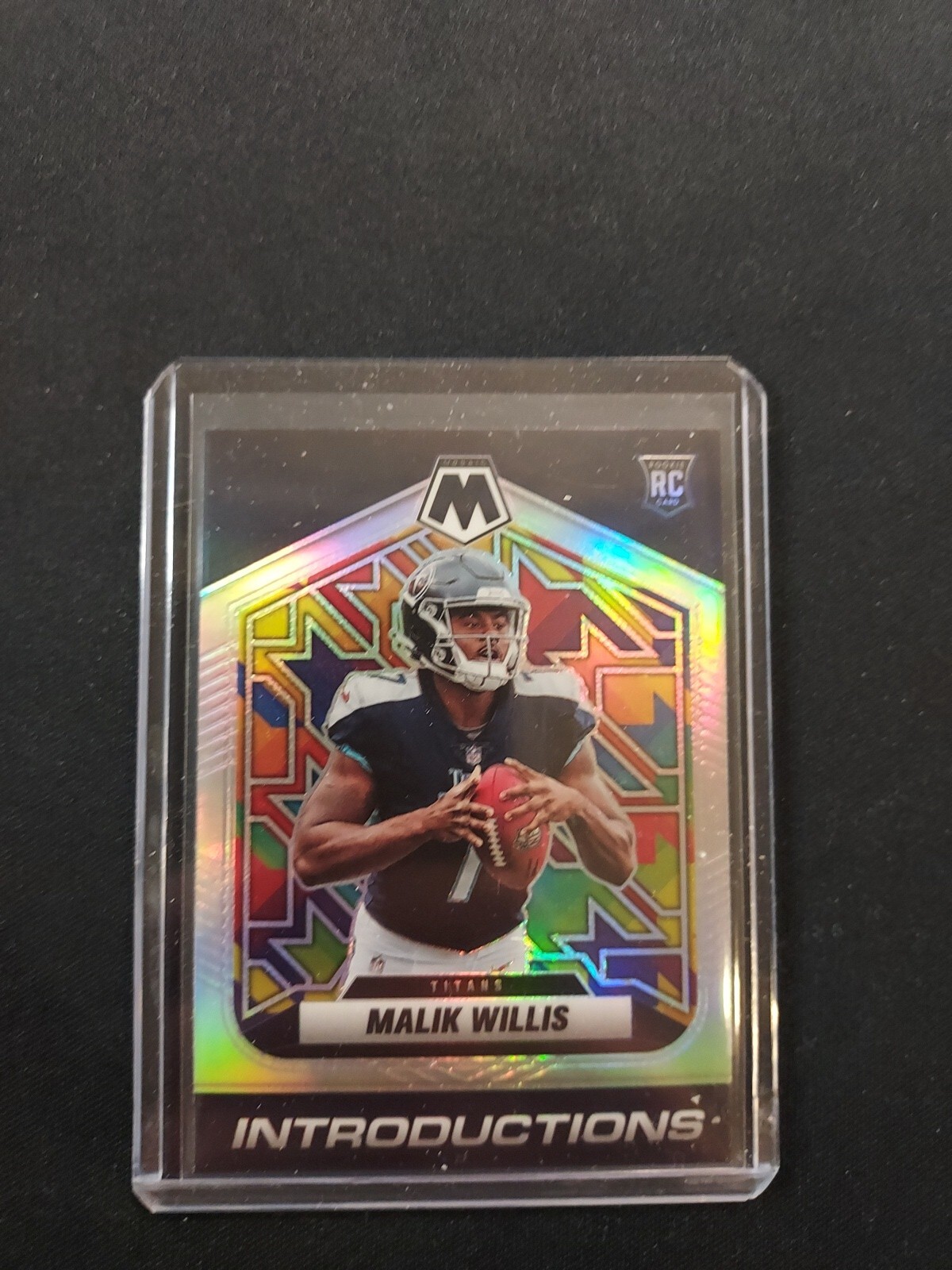 2022 Malik Willis Mosaic Introductions Silver Rc Rookie #3 Titans