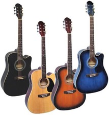 Gitarre/Westerngitarre-Dreadnought 6Saiten-Tonabnehmer EQ-Anschlußkabel-Auswahl!