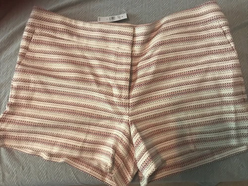 Ann Taylor LOFT Riveria Shorts multi-colored textured  Size 14 New
