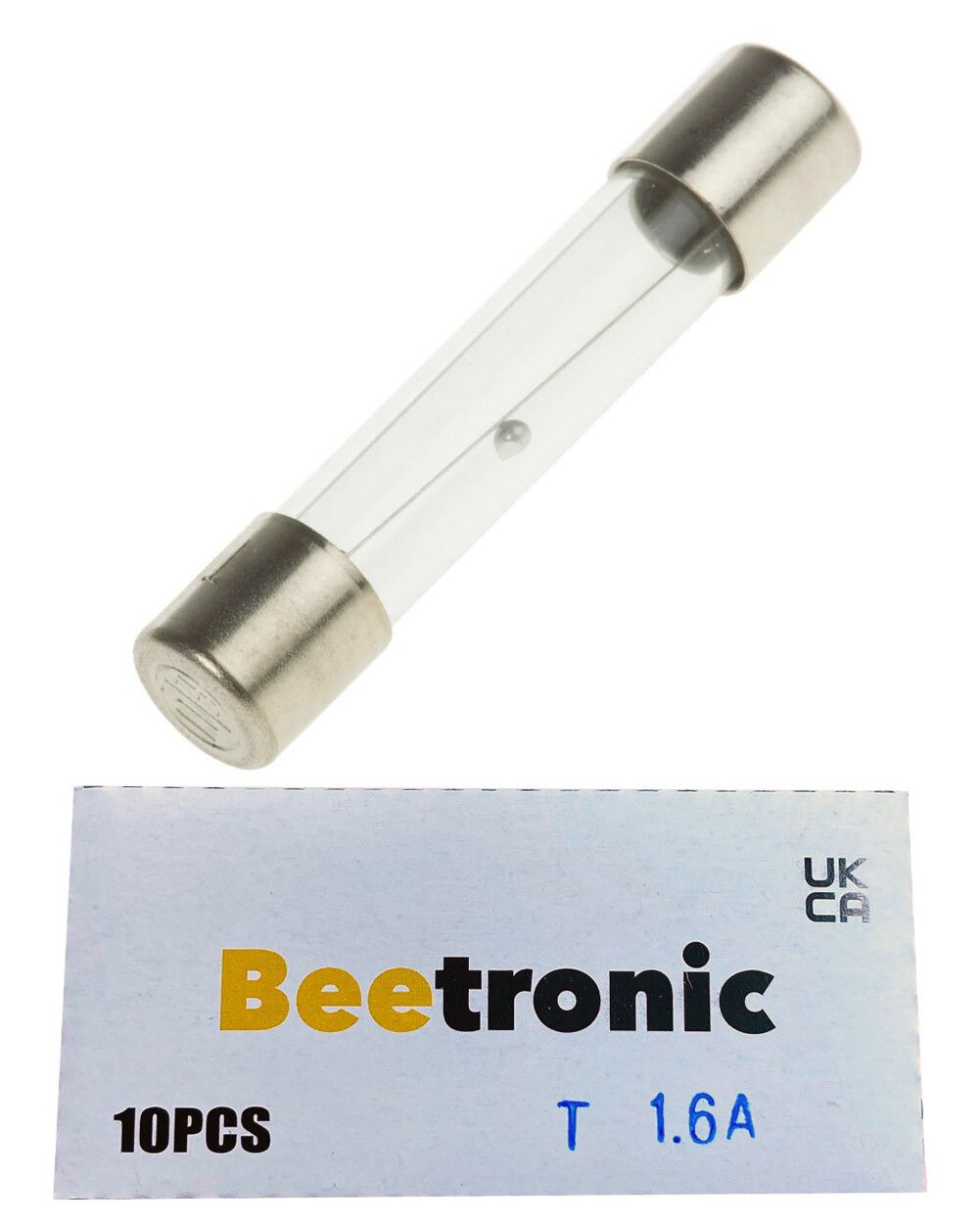 Beetronic 10 x T1.6A 1.6A 1.6 Amp Anti Surge Time Delay Glass Fuse 32x6mm 250v