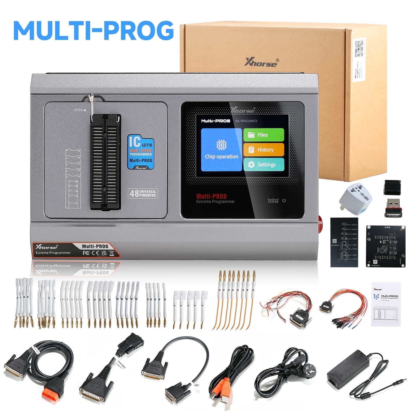 Xhorse MULTI-PROG Pro-level Programmer Read Write&Clone EC-U TCU Program Tool US