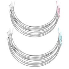 12 Pairs Carbon Steel Bra Wires Metal Underwires Heavy Gauge Sturdy C, Silver