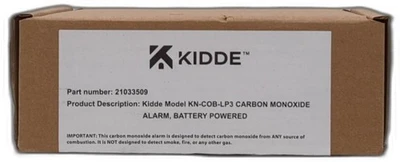 Kidde Carbon Monoxide Detector, Battery Powered Co Alarm With Leds, Test-reset