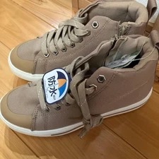 Michel Klein Women's Waterproof Beige Sneakers 24.5cm Mint Free Shipping